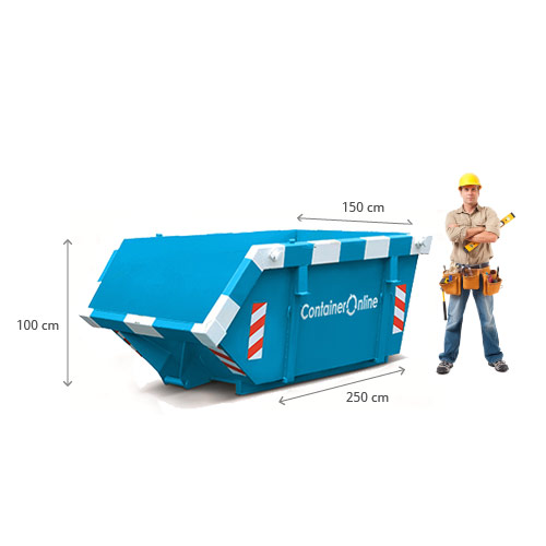 afmeting 3m3 container